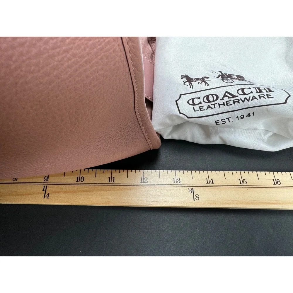 Coach 1941 Rogue 31 Dusty Rose Pink Glovetanned Pebble Leather Satchel 23755